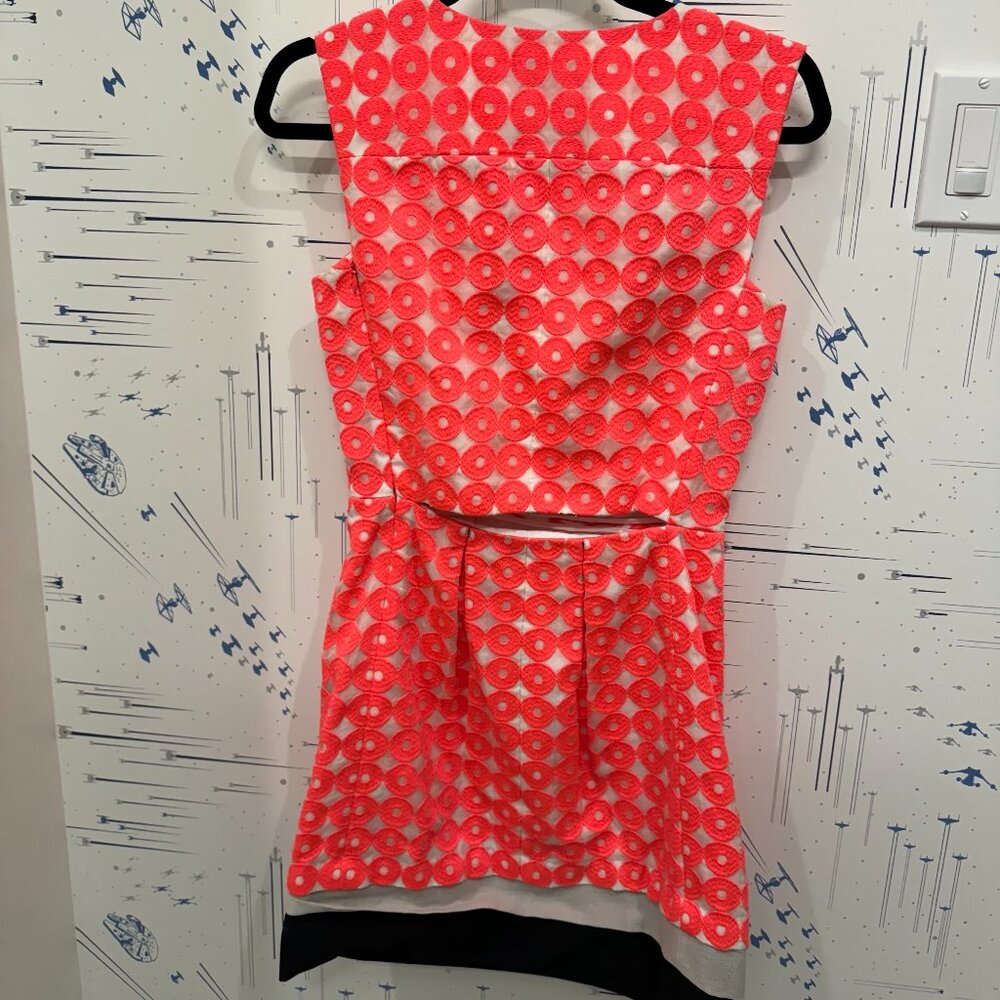 Diane von Furstenberg Hot Pink Sleeveless Dot Dress (Size 0) - Picture 5 of 10